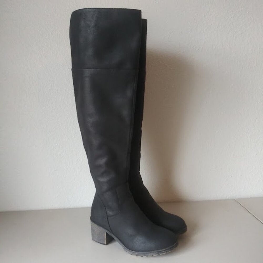 SO Sled Black women's size 6 over the knee boots